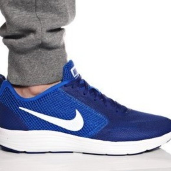 Nike Revolution 3 Deep Royal Blue Sneakers 8109300-407 Mens Size 11 - Picture 5 of 12